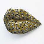 Пряжка "Леопардовые губы" (желтая эмаль)