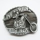 Пряжка на ремень "Live to ride - Ride to live"