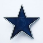 Пряжка на ремень "Синяя звезда"